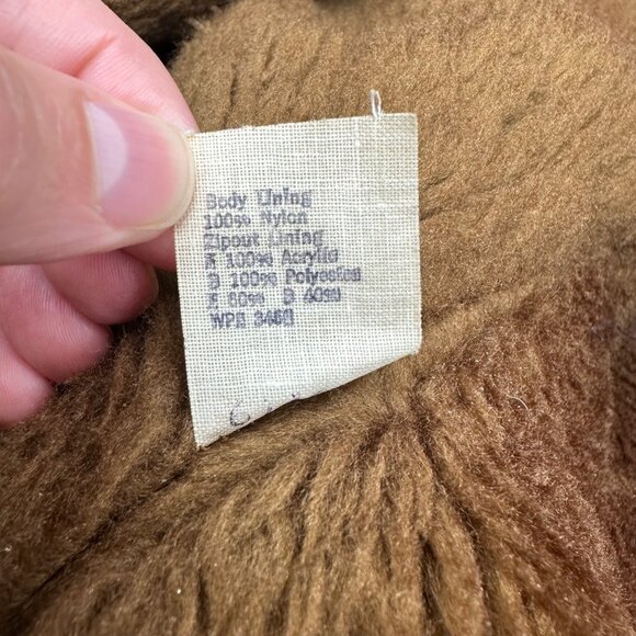 Vintage Leather Jacket Zip Lining Startown USA 1970s Mens Disco 44 Tall Brown - Picture 5 of 11